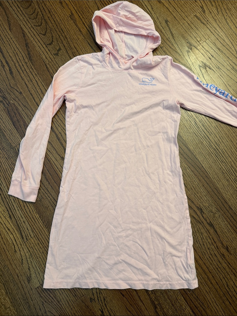 Vineyard Vines Light Pink Hooded Beach Pool Coverup Dress